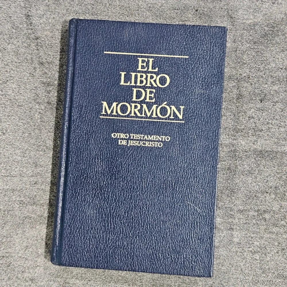 El‎ Libro de Mormon Spanish Book of Mormon 2002 Hardcover Navy Blue LDS Church